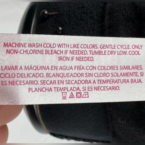 No Boundaries Mint Green Lace Long Sleeve Top with Black Roll Tab Sleeves - Picture 6 of 6